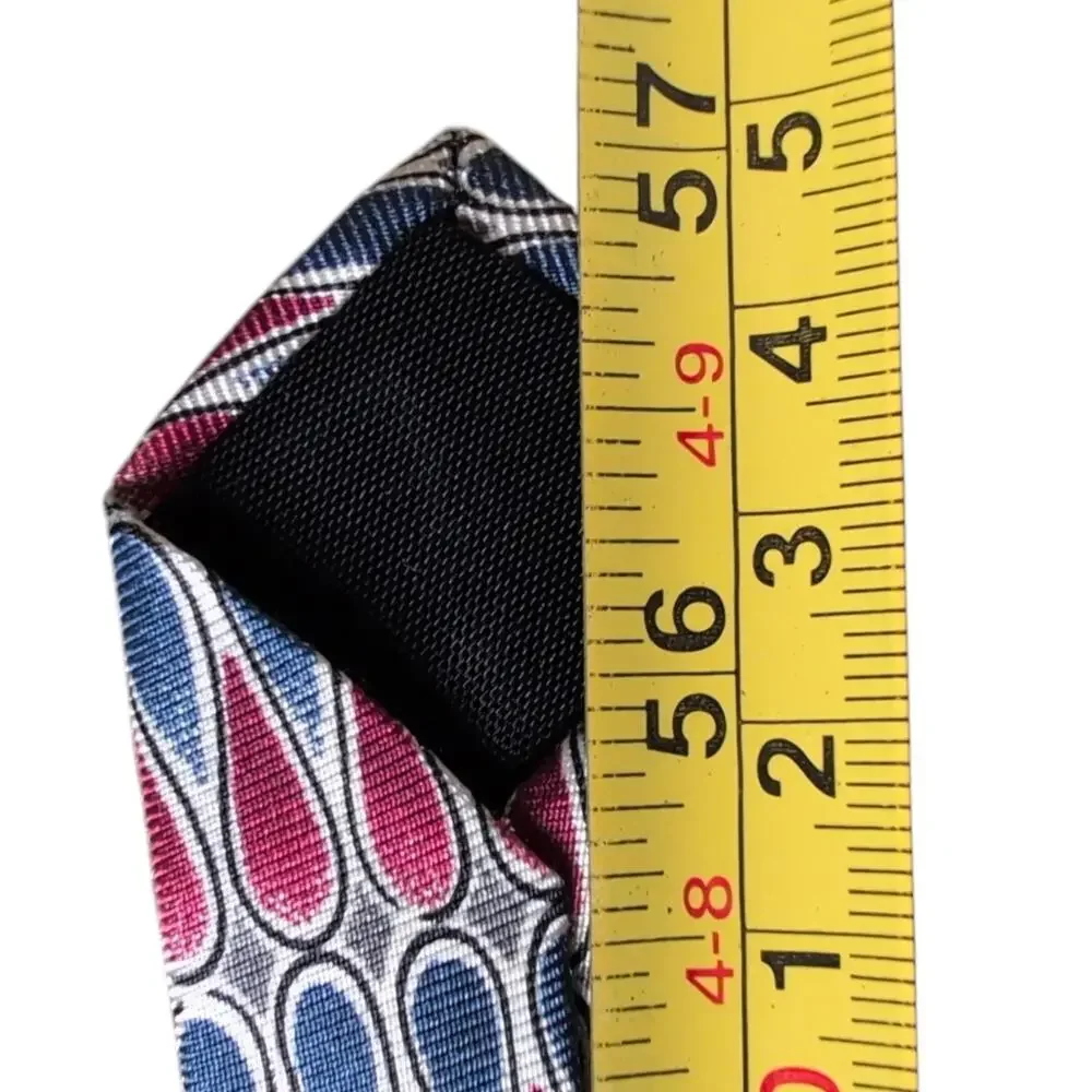 Henri Christiaan Tie Lot of 2 Silk Geometric‎ Pattern Paris British Designer